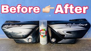 Restore Dull motorcycle paint using clear lacquer [upl. by Atekin]