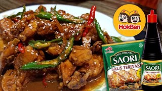 MASAK AYAM TERIYAKI ALA HOKBEN JADI SIMPEL DENGAN TERIYAKI SAUS SAORI [upl. by Noicpesnoc158]