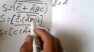 Algebra de Boole Simplificação de Expressões Booleanas 2 [upl. by Kerk277]