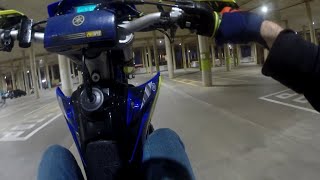 WR450F Supermoto Wheelies In The Rain RAW [upl. by Bal]