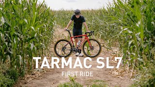 Matt Stephens rides the Specialized Tarmac SL7 road bike  Sigma Sports [upl. by Eynenihc]