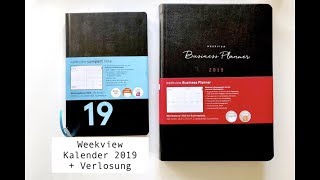 Vorstellung weekview Kalender 2019  Verlosung  Businessplaner  weekview compact note  deutsch [upl. by Boulanger]