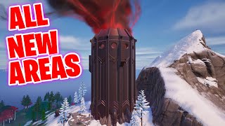 All New Map Changes in Fortnite Chapter 5 Season 4 Update  castle doom dooms courtyard amp more [upl. by Leddy]