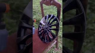 Car wheel cap painting car spoiler vide in channel carmodification automobile modification [upl. by Kapeed]