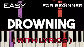 DROWNING  LYRICS   BACKSTREET BOYS  SLOW amp EASY PIANO [upl. by Nazar]