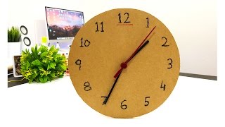 How To Make 1 Wall Clock or Table Clock From Cardboard MrExpert [upl. by Ilene]