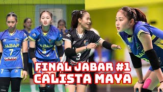 Calista Maya Perkuat Jabar  Final Set 1 Jabar vs DKJ Jakarta [upl. by Sisto]