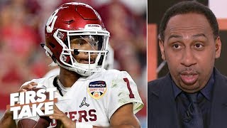 Kyler Murray isnt a 1stround NFL draft pick  Stephen A  First Take [upl. by Ettener]