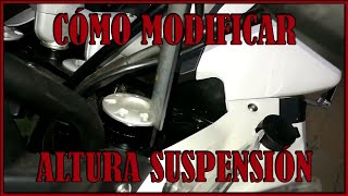 Como modificar altura horquilla de moto Benelli TRK 502 X [upl. by Rodger]