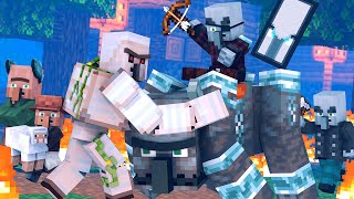 Villager vs Pillager Life FULL ANIMATION  Minecraft Animation [upl. by Notgnihsaw401]