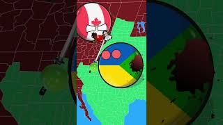 KANADA VS ZIELONA UKRAINA CountryBalls Part 19 shorts countryballs [upl. by Stilwell311]