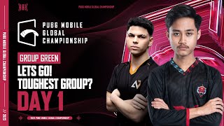 EN 2023 PMGC League  Group Green Day 1  PUBG MOBILE Global Championship [upl. by Kubetz]