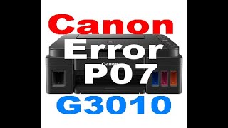 Error P07 Reset Printer Canon CARA CEPAT RESET CANON G3010 G2010 G2010 G4010 [upl. by Suzann26]