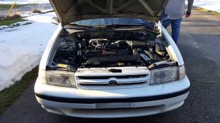 1993 Toyota Tercel 7 Year Cold Start [upl. by Nylarad406]