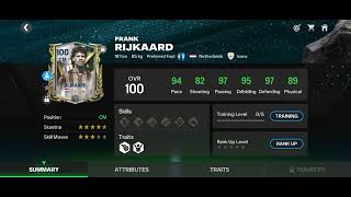 Finally Got 100 OVR RIJKAARD Fc mobile eagames fifa fcmobile fcmobile24 halloflegends [upl. by Annaehs]