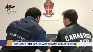 Banconote false in vendita su Telegram arrestato 28enne [upl. by Ahsai16]