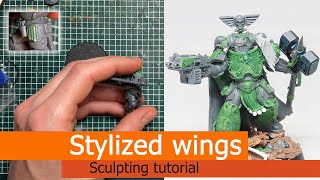 Stylized Wings  sculpting tutorial [upl. by Orpheus667]