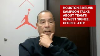 Houston Cougars coach Kelvin Sampson on the newest class of 23 signee Cedric Lath [upl. by Nwahsor]