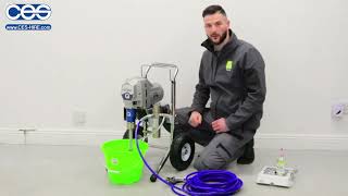 QTech QT290 Airless Paint Sprayer Setup [upl. by Anyd720]