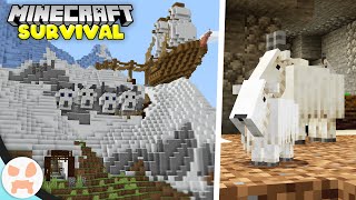 BUILDING THE BEST GOAT HOME  Minecraft 118 Survival Episode 4 [upl. by Hanahsuar]