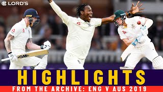 Smith v Archer Stokes Ton amp Labuschagnes Ashes Debut  Classic Match  Eng v Aus 2019  Lords [upl. by Billi658]