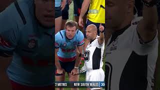 Fattys take on THAT send off 👀🖥 StateofOrigin 9WWOS NRL Origin [upl. by Nazario]