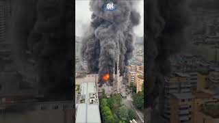 INCÊDIO quotDEVORAquot SHOPPING NA CHINA mundochina [upl. by Bigner]