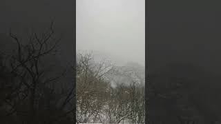 Snowfall at The great wall of China badaling Beijing China 114 [upl. by Kciredohr]