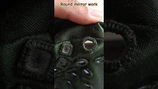 Round mirror work 🫶 handwork mirrorwork [upl. by Prent647]