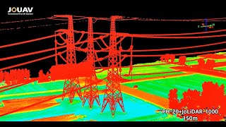 JOUAV VTOL Drones  LiDAR Technology in Power Lines Inspection [upl. by Irrabaj]