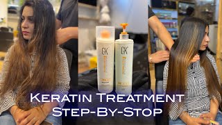 Keratin Treatment StepByStep  GK Keratin कैसे करे  Keratin Treatment Easy Technique  video [upl. by Norreg266]