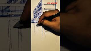 Architects How to Draw City jobwanted drawing art sketch 구직중 artwork 건축드로잉 artist painting [upl. by Sivehc670]