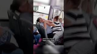 Gritos en transporte público entre chofer y una pasajera  N shorts [upl. by Ahsrop]