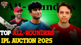 Top AllRounders and Their Prices in IPL Auction 2025 🏏💰 Kaushiknc [upl. by Lydon145]