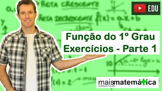 Função do Primeiro Grau Função Afim Exercícios Aula 3 de 9 [upl. by Suiraj878]