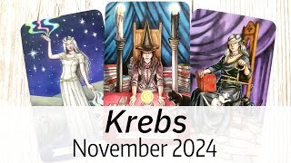 ♋KREBS  November 2024  Sei bereit Etwas Unerwartetes kommt auf Dich zu Tarot [upl. by Leid]