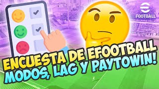 😨 La ENCUESTA de la VERGUENZA ESPABILA KONAMI  EFOOTBALL 😨 [upl. by Tillio643]