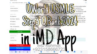 Usmle Step 3 Uworld demonstration in iMD App  uworld in imd  How to get imd account  imd step3 [upl. by Nayve]