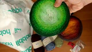 Hobbii Yarn Haul Unboxing of Cotton Kings Twirls Deluxe and Tencel Bamboo [upl. by Urbano]