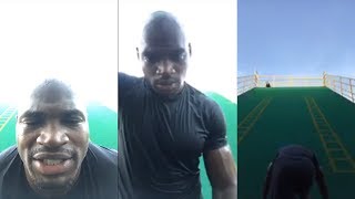 Adrian Peterson Shows He Can Still Run A 44 40 Yard Dash On Instagram Live  August 13th 2018 [upl. by Eatnad296]