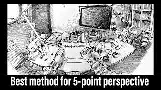 How to make a 5point perspective drawing [upl. by Garreth]