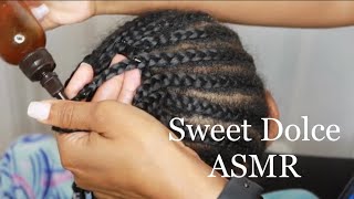 ASMR  Oiling Braids with Beads amp Hair Play 📿🥰 [upl. by Regan]