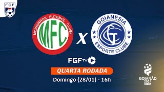 Ao vivo  Morrinhos FC X Goianésia EC  Campeonato Goianão 2024 [upl. by Lertsek]