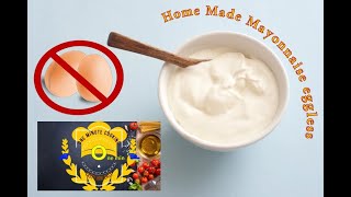 Home made Eggless mayonnaise with olive oilhomemadeegglessmayonnaise [upl. by Fleck]