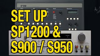 How to set up the SP1200 with an Akai S900  S950 Sampler [upl. by Ruckman]