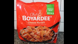 Chef Boyardee Frozen Meal Cheese Ravioli Review [upl. by Einaej494]