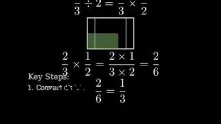 23 divided by 2 TwoThirds Divided by Two [upl. by Aleyak]