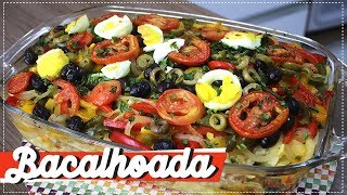 BACALHOADA  RECEITA DE BACALHAU SUPER FÁCIL [upl. by Oznol]