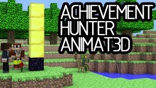 Achievement Hunter Animat3D Short Minecraft Animation [upl. by Ardnahc]