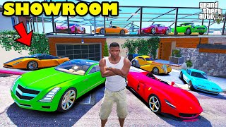 Franklin Build Luxury Car Showroom Above His House In GTA 5  SHINCHAN and CHOP [upl. by Koval]